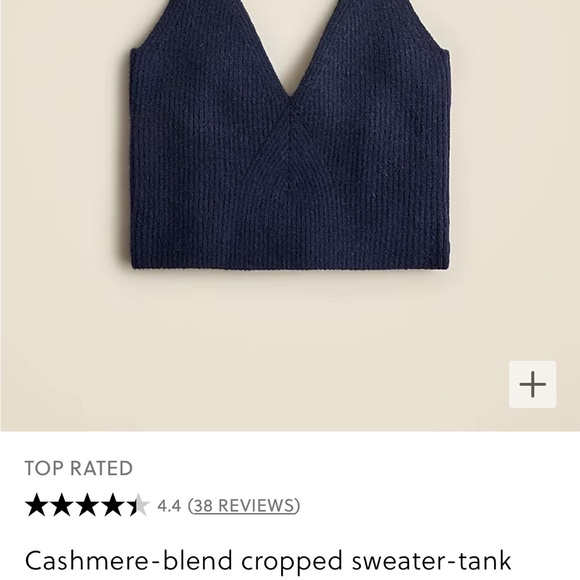 Lot of 2 NWT J.Crew Cashmere Blend Tank Tops - Picture 3 of 8